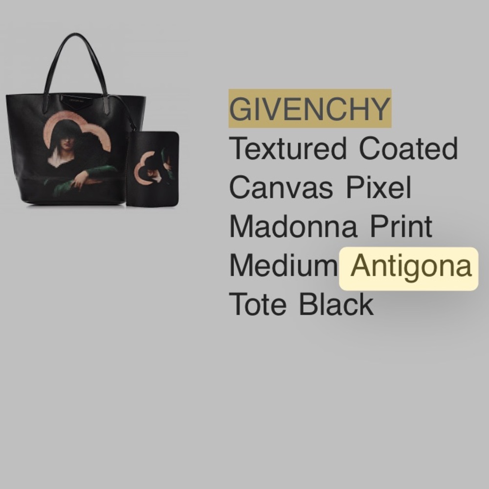 Givenchy Textured Coated Canvas Pixel Madonna Pri… - image 7